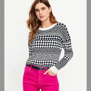 NWT LOFT Heart Dot Sweater